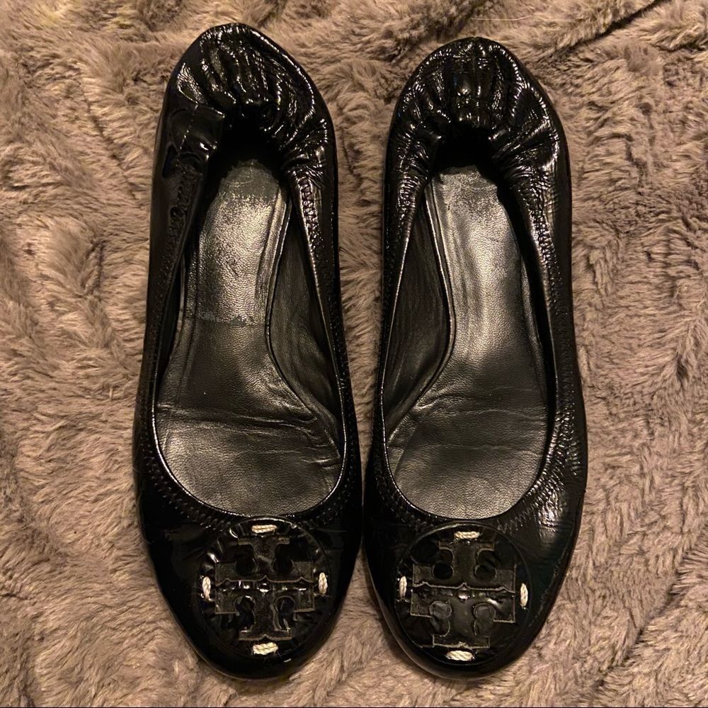Tory Burch Black Flats